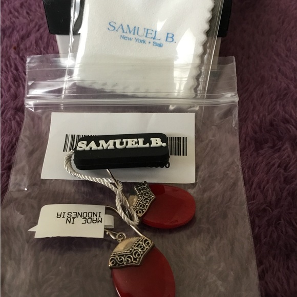 NWT Artisan Crafted By Samual B Natural Gems From The Sea Gemstone Earrings - Picture 5 of 5